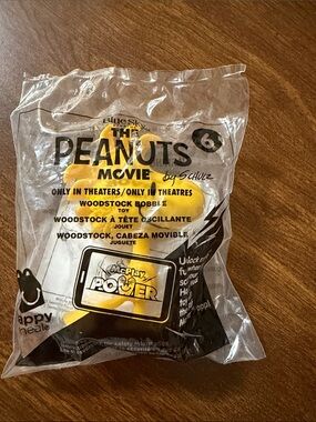 McDonald's Peanuts Movie Woodstock Figure Yellow